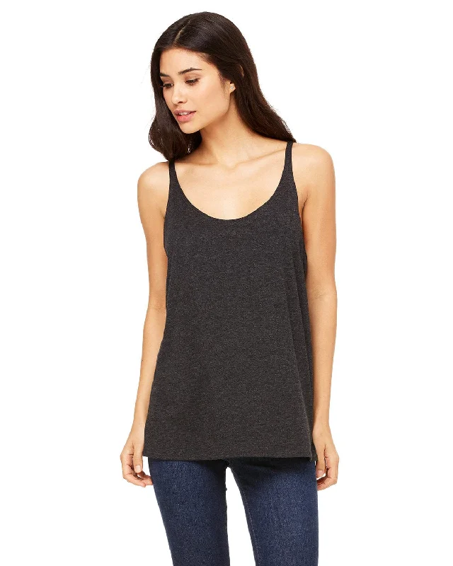 Bella+Canvas Ladies Slouchy Tank | Char Blk Triblnd