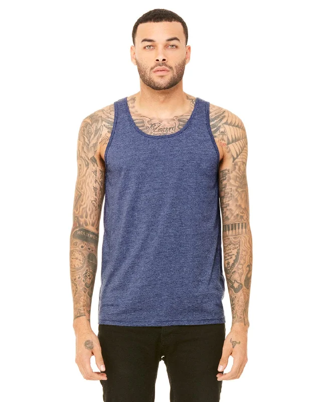 Bella+Canvas Unisex Jersey Tank | Heather Navy