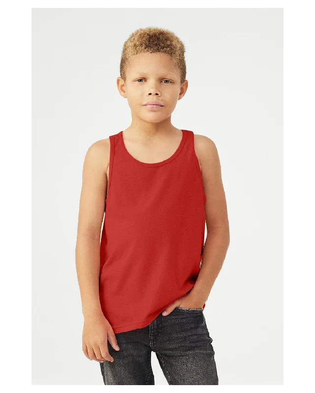 Bella+Canvas Youth Jersey Tank | Red