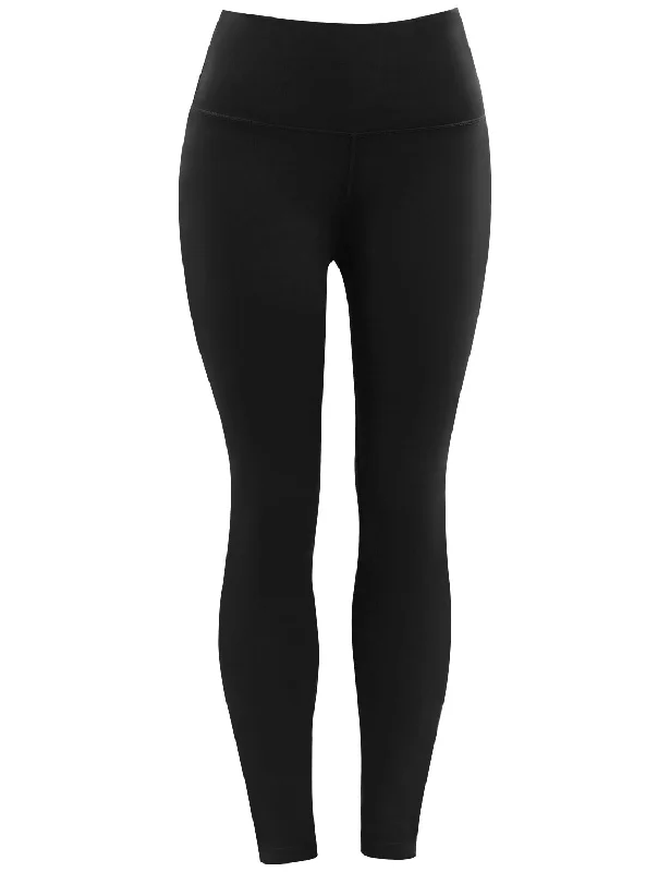 High Waist Plus Size Pants black_Plus Size