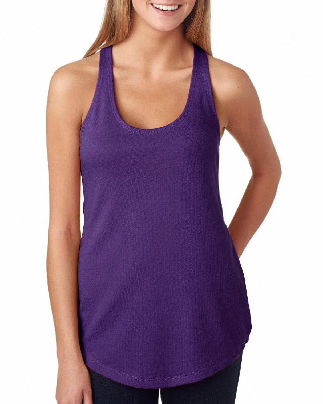 Next Level Ladies Terry Racerback Tank | Purple Rush