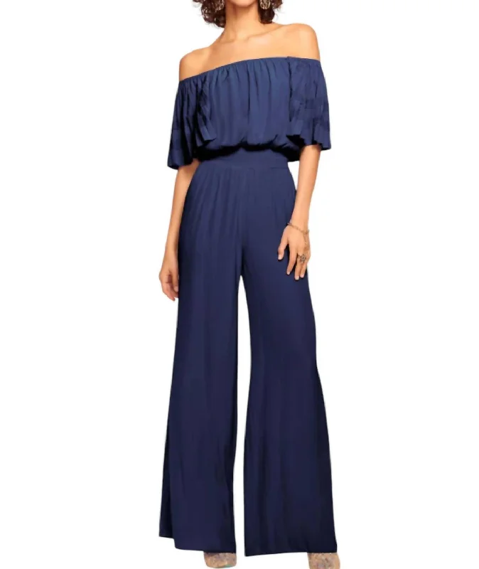 Tinsley Jumpsuit In Spring Navy