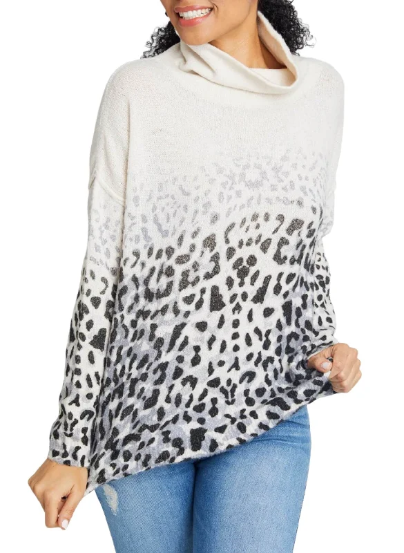 Last Chance! Vintage Havana Faded Leopard Sweater B8710